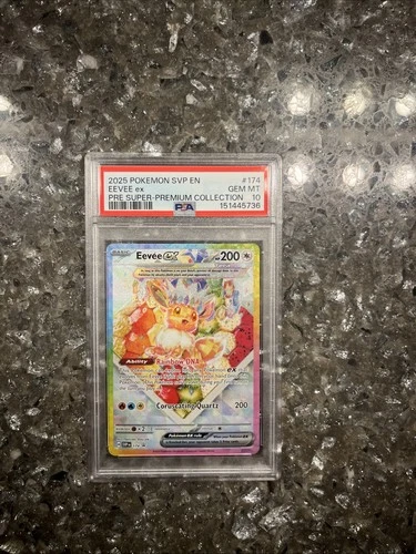 Pokémon Eevee ex 174 Scarlet & Violet Promo Holo EX PSA 10 Promo Card