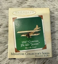 Hallmark Ornaments 1917 Curtiss JN-4D "Jenny" Miniature 2002, 2nd In Series