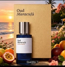 Oud Maracjá Passion Fruit Parfum - Unisex Woody Fruity Scent, 3.4 Oz/100 Ml,