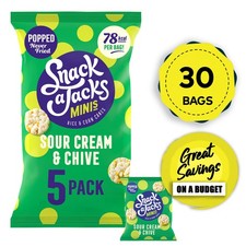 Snack a Jacks Rice Cakes Sour Cream & Chive Sharing Crisps Multipack 30 x 19g