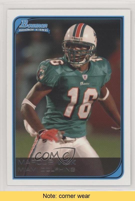 2006 Bowman White 112/125 Marcus Vick #173 Rookie RC READ fm0
