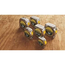 Stanley PowerLock Tape Measure 12ft 16ft 25ft 30ft 35ft |Secure Blade Lock Metal