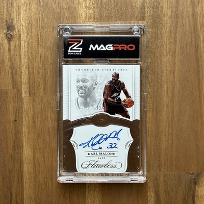 2017-18 Panini Flawless - Enshrined Signatures Karl Malone #ES - KM /25 Auto