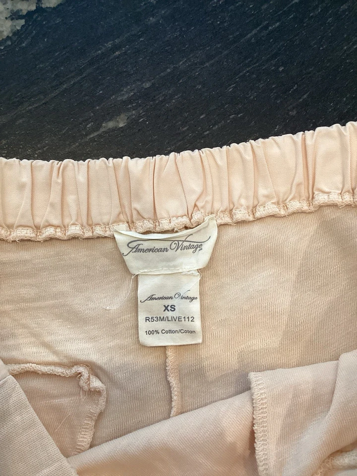 Très Beau Pantalon Coton Rose Pêche Coton American Vintage 38/40 Tbe - Photo 4/4