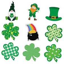 40 Pieces St. Patrick's Day Cut-Outs Bulletin Board Decorations Irish Paper