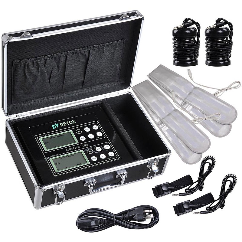 Ionic Detox Foot Bath Spa Kit Machine with Tub Basin Array Ginger Bag, YES0575
