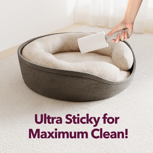 Rodillos de pelusa para pelo de mascotas extra pegajosos 550 hojas juego de mega valor rodillo de pelusa... - Imagen 5 de 6