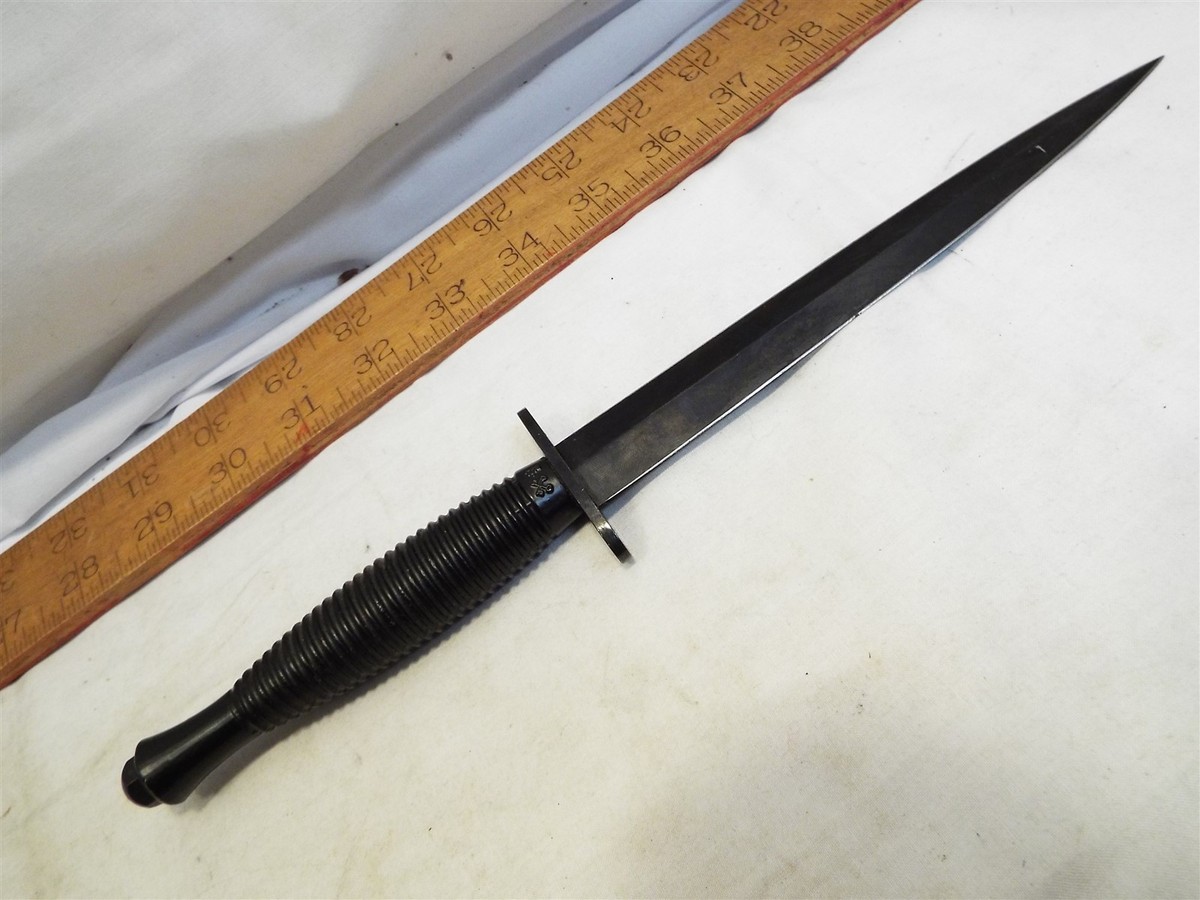 J. Nowill & Sons Sheffield England Black Dagger Fighting Knife