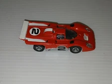 AFX Aurora Ferrari 512M Slot Car Red #2 Non Working Parts For Repair 