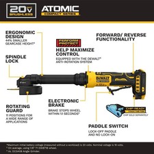 Dewalt Atomic Extended Cut-Off Tool DCG432XB ...