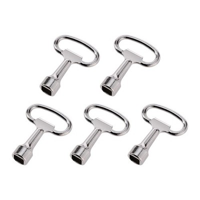 5pcs Zinc Alloy Electric Cabinet Keys, Square, 13x8x8mm...