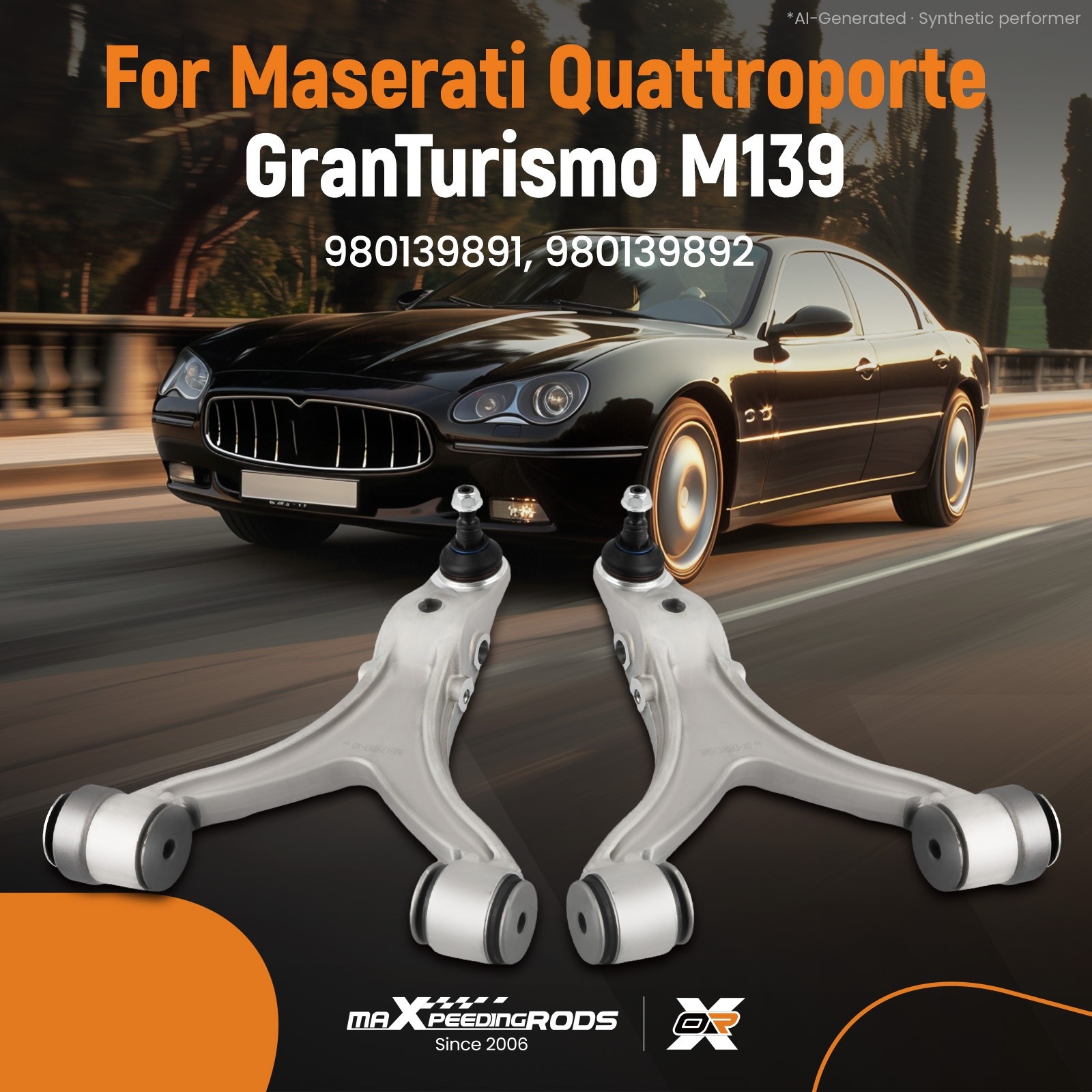 Maserati Quattroporte 2008-2013 Front Left Lower Control arms Set