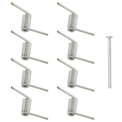 NICENEEDED 8 PCS Hair Claw Clip Spring Replacement Sliver, 10mm, Sliver 