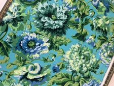 NEW! KAFFE FASSETT PHILIP JACOBS ROSEMARY PJ134 GREEN FLORAL FABRIC 1/2 YD