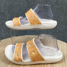 Crocs Sandals Mens 7 Womens 9 Classic Glitter Slide Multicolor Slip On 207309