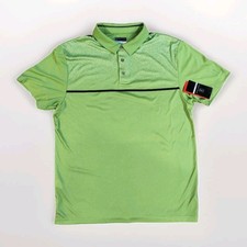 PGA Tour Mens Polo Shirt Green XL Short Sleeve Golf Performance Top