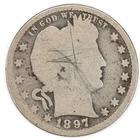 1897-S Barber Quarter Silver 25c Rare Coin with only 542,229 Minted