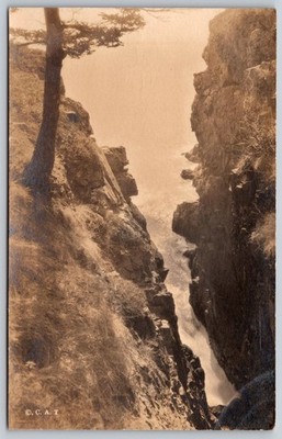 RPPC The Rift in Rocks Shore Path Hunter Beach Head Seal Harbor ME 1924 C418