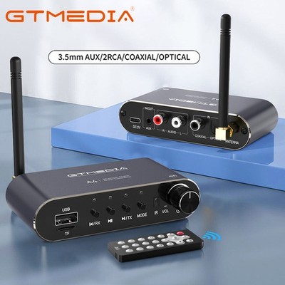 Bluetooth 5.1 Empfänger Wireless Audio HiFi Musik Adapter AUX RCA Coaxial USB TF