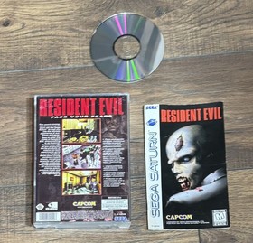 Resident Evil CIB Sega Saturn. Complete with game, manual, registration and case