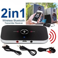 Bluetooth 5.0 Transmitter Receiver 2 IN 1 Wireless Audio 3.5mm Jack Aux Adapter