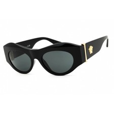 Gafas de sol para mujer Versace negro acetato ojo de gato montura completa 0VE4477U GB1/87
