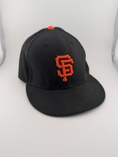 San Francisco Giants Kids Fitted Hat Black Orange Cap New Era 6 5/8 Bazzy