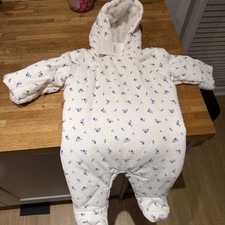 Marks and Spencer Floral Pramsuit Age 0-3 Months