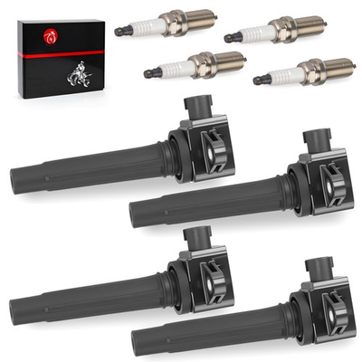 #ad 4pcs set Ignition Coils Stick w Spark Plug For Yamaha UP1800 BPT1800 KPT1800 $89.99