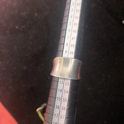 Vintage Wide sterling silver band size 6