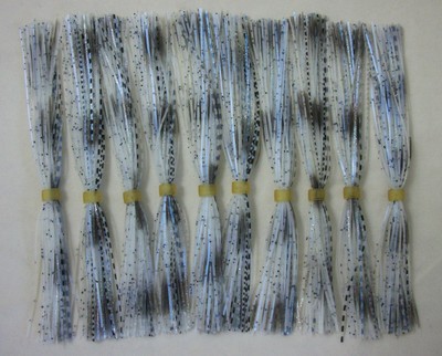 10 Jupes Silicone Pour Leurres Spinnerbait – Coloris Bluegill – Neuf – Pêche Bass