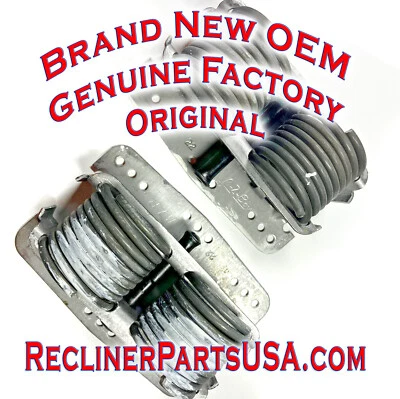 2 Replacement Heavy Duty Genuine La-z-boy Recliner Rocker Springs (WITH PINS)