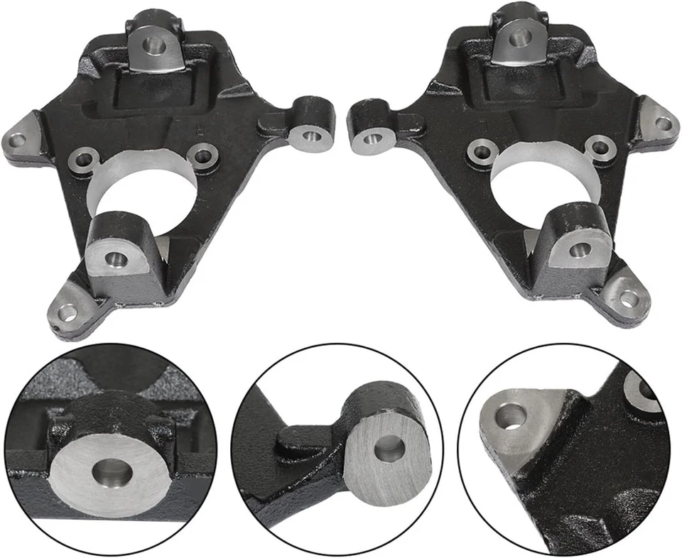 2" Drop Lowering Spindles For Chevy Silverado GMC Sierra 1500 2WD 4WD AWD 07-16 - Image 2 of 4