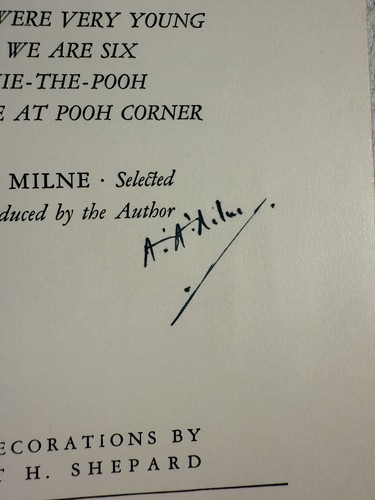 The Christopher Robin Story Book, A.A. Milne HC w/DJ 1st Edition 1929 SIGNED - Picture 5 of 8