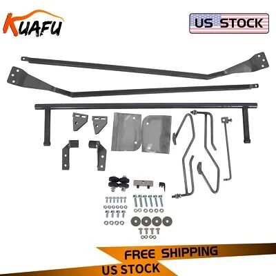 For 1953 Ford F100 54-56 Truck Hood Tilt Flip Kit Stainless Combo Conversion Kit - Image 1 of 4