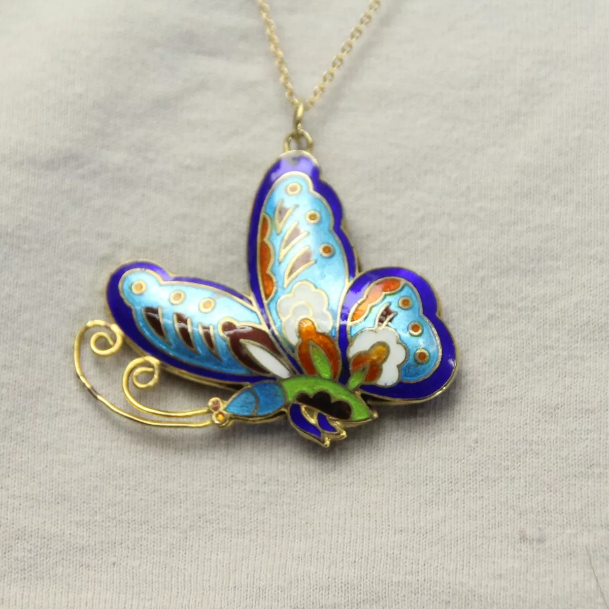 Butterfly necklace ebay outlet