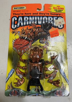 1994 New MOC Matchbox Carnivores Chomper Collector Action Figure