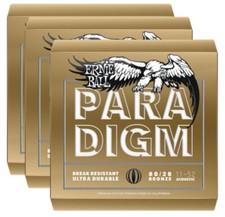 **3-PACK ERNIE BALL PARADIGM 2088 80/20 ACOUS...