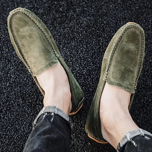 Men's Loafers Driving Boat Shoes Breathable Slip-on Casual Flats Moccasins Shoes - Picture 23 of 30