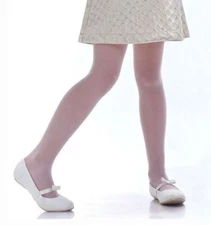 4x White Sheer Tights Kids Girls Flower Wedding Pantyhose Party Holy Communion