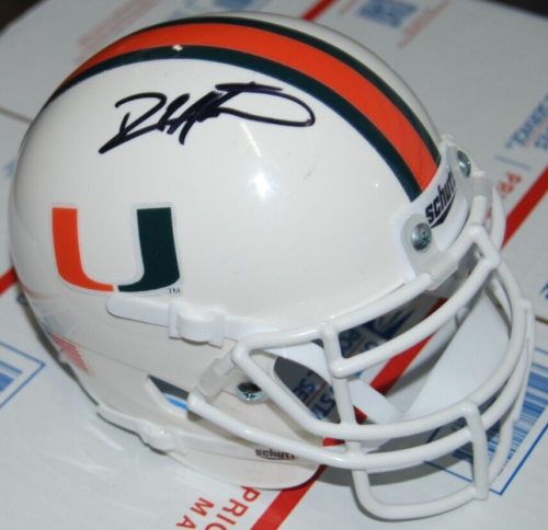 DEVIN HESTER signed (MIAMI HURRICANES) mini football helmet PSA/DNA AN42535 - Picture 1 of 2