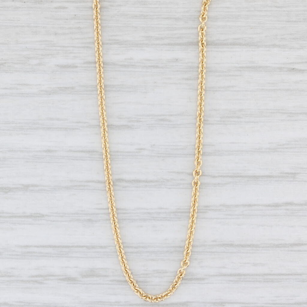 14k Yellow Gold Solid 1.2mm Cable Chain w/ Lobster Clasp - Various Lengths 14k Yellow Gold Solid 1.2mm Cable Chain w/ Lobster Clasp - Various Lengths