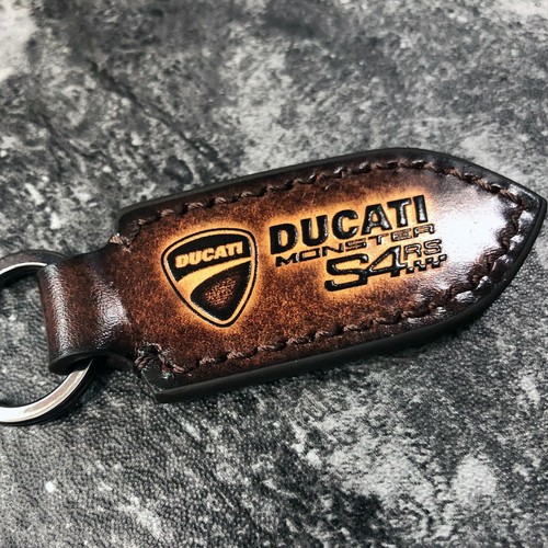 Handmade Ducati monster S4RS leather keychain. 1EA - Picture 7 of 8