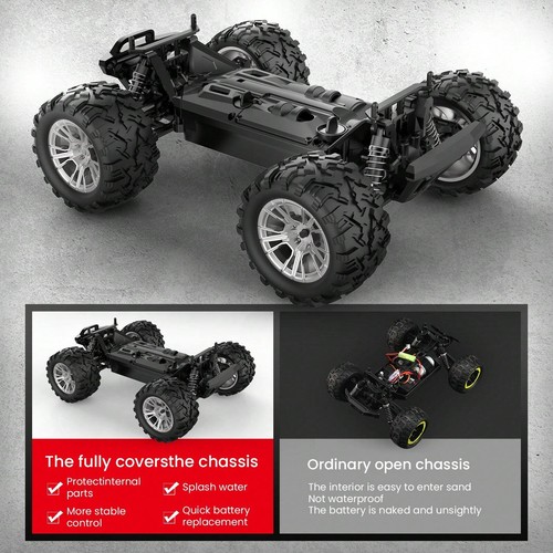 1:16 RC 4WD High-Speed Off-Road Car 33KM/H 2.4G Remote Control Toy Car Monster T - Picture 22 of 23