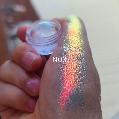 Chrome Eyeshadow Chameleon Glitter Eye Shadow Mirror Shimmer Powder Cosmetics US - Picture 4 of 27