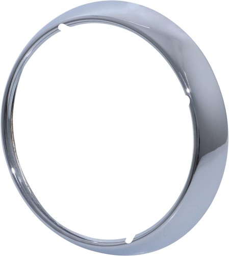 OUMURS 7-Inch Headlight Trim Ring – Chrome/Black For Harley Touring/Street Glide/FLHT/FLHR (Steel) 2 thumbnail image