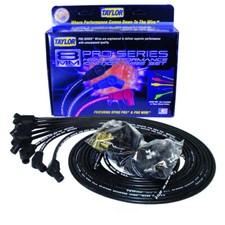 Taylor Spark Plug Wire Set 70053 Pro Wire 8mm Black 135 Universal Spiral Core