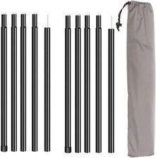 Multi-Function Camping Canopy Extension Poles 2PCS Awning Support Rods 