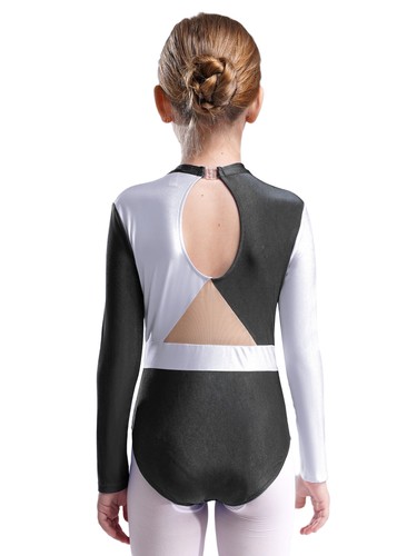 Kids Girls Bodysuit Unitard Dancewear Sparkly Jumpsuit Performance Gymnastics - Picture 35 of 104