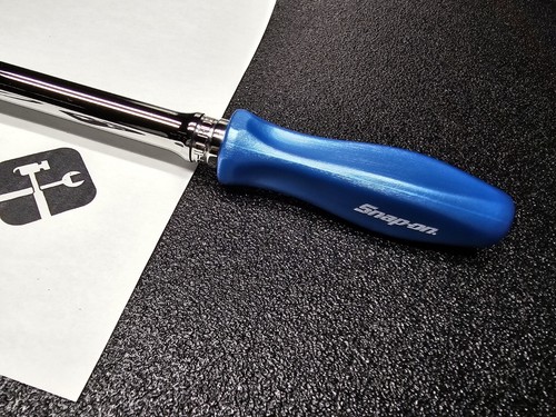Snap-on Tools PEARL BLUE 3/8" Drive Hard Grip Extra Long Flex Ratchet FHLLFD80 - Picture 11 of 21